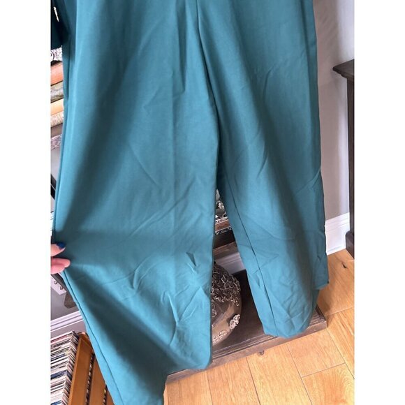 BCBGMAXAZRIA Fulton Twist Front Wide Leg Jumpsuit Ponderosa Pine Womens Size 0 - Picture 7 of 9